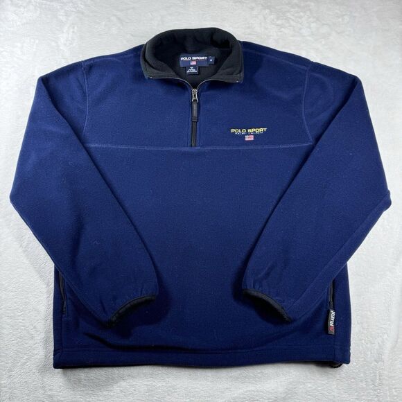 Other - Polo Sport Ralph Lauren Polartec Fleece Pullover Quarter-zip Size Medium BLUE‎